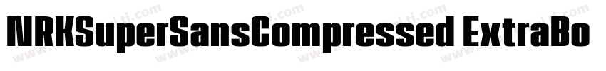 NRKSuperSansCompressed ExtraBold字体转换